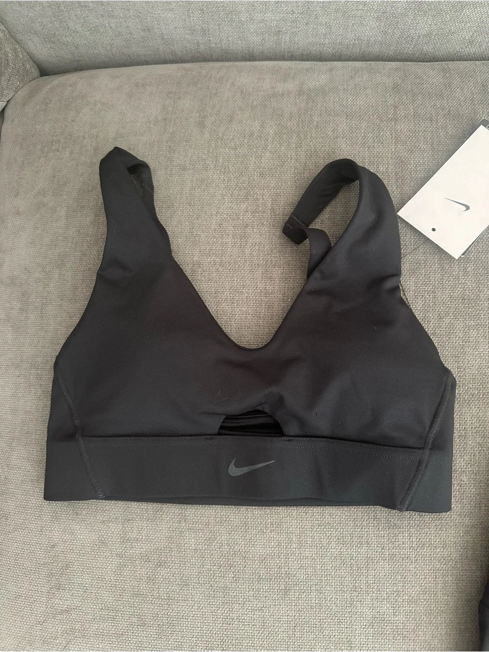 Nike Black Supportive Sports Bra and High-Waist Bike Shorts